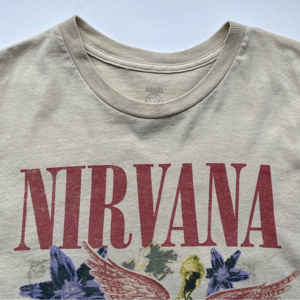 Nirvana In Utero Flowers T-Shirt Tee 100% Cotton Graphic Band Size M - Picture 3 of 7